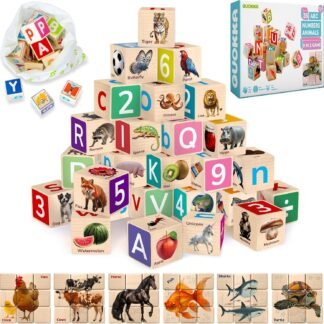 QUOKKA Wooden Alphabet Blocks | Educational Toys